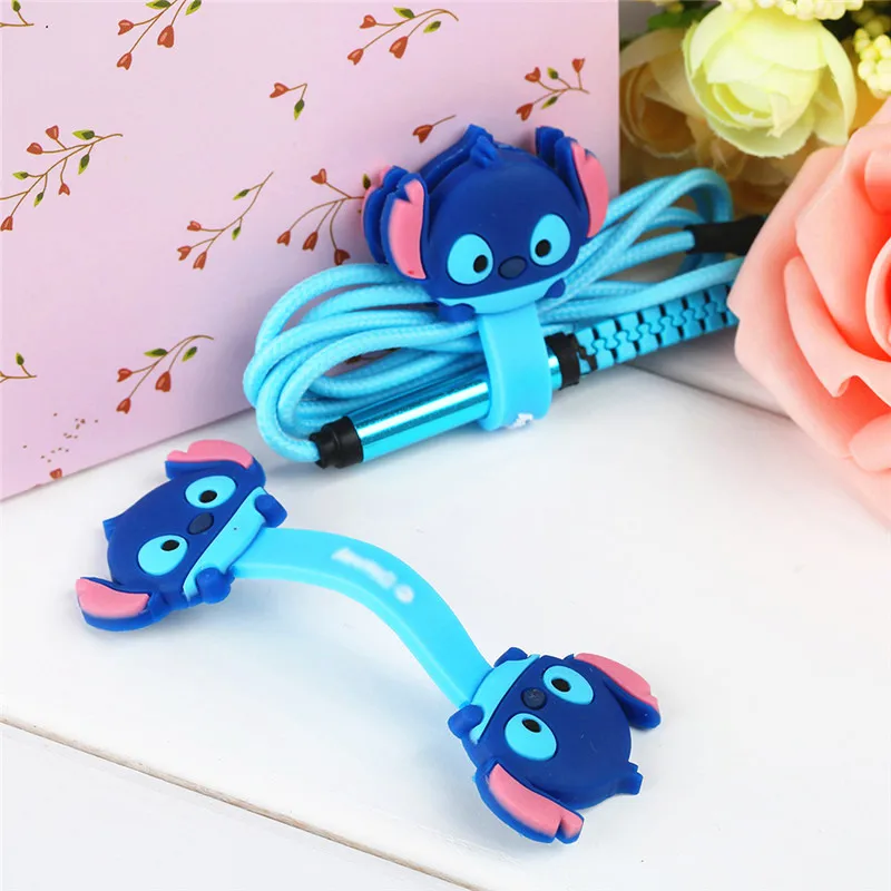 2 шт. милый мультяшный намоточный кабель мобильный телефон USB крепление кабеля