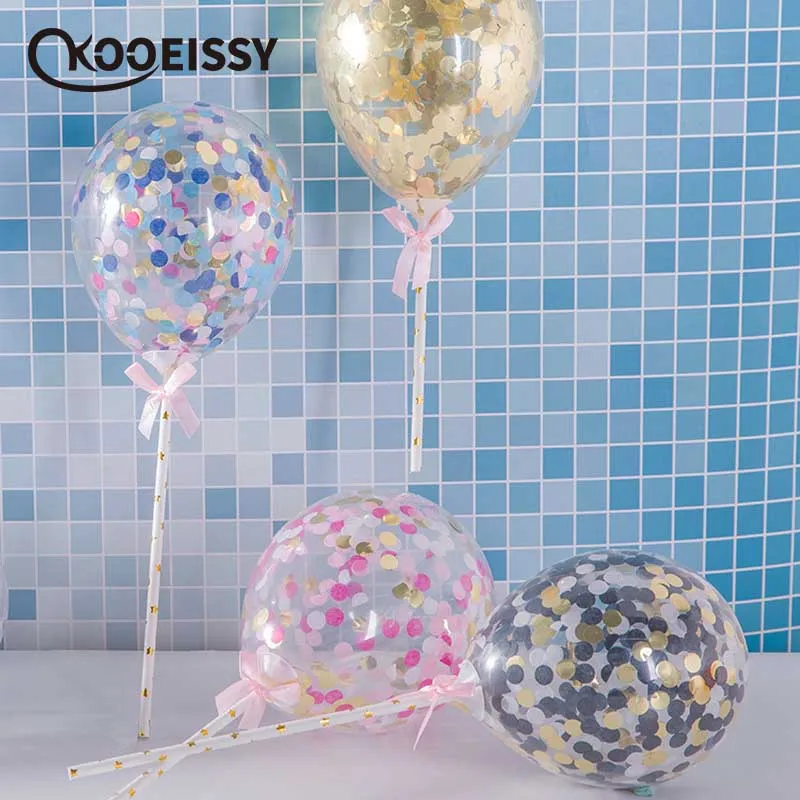 1set 5inch Confetti Balloons Clear Ballons Cake Topper Kid Children Baby Shower Birthday Party Supplies Wedding Decoration
1set 5inch Confetti Balloons Clear Ballons Cake Topper Kid Children Baby Shower Birthday Party Supplies Wedding Decoration