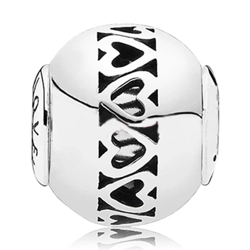 Top Quality 925 Sterling Silver Bead Charm Openwork Love Fixed Beads Fit Pandora ESSENCE Bracelet Bangle Diy Jewelry 
Top Quality 925 Sterling Silver Bead Charm Openwork Love Fixed Beads Fit Pandora ESSENCE Bracelet Bangle Diy Jewelry