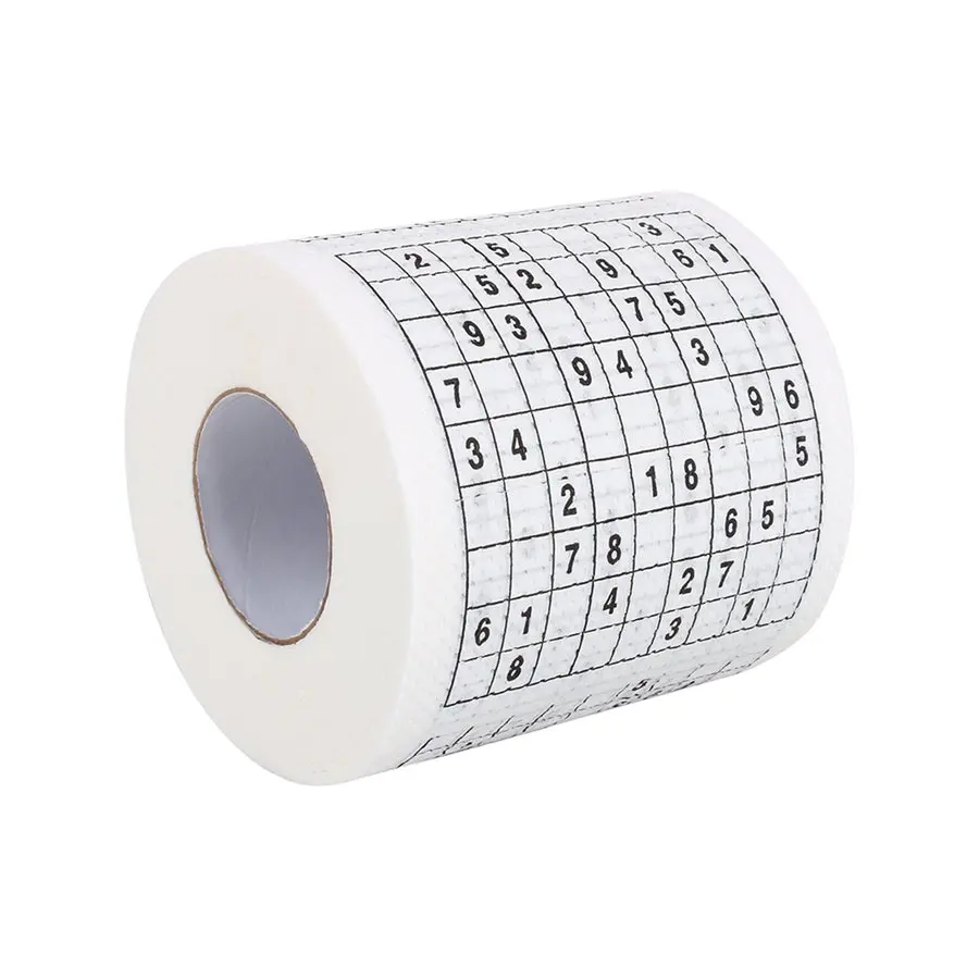 Funny 3 layer 10CM Wood Pulp Material Creative Funny Game SUDOKU Bill Toilet Paper Roll Game Loo Facial Tissue Novelty Gifts Toy
Funny 3 layer 10CM Wood Pulp Material Creative Funny Game SUDOKU Bill Toilet Paper Roll Game Loo Facial Tissue Novelty Gifts Toy