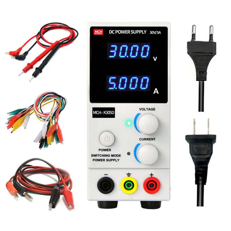 MCH K305D DC Adjustable Power Supply High Precision 4 digit display For PCB Repair Laboratory Voltage Regulation Power Supply
MCH K305D DC Adjustable Power Supply High Precision 4 digit display For PCB Repair Laboratory Voltage Regulation Power Supply