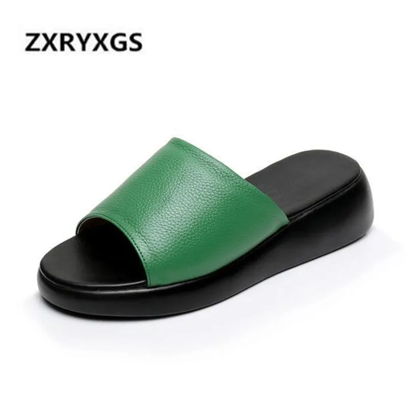 2019 Summer New Fashion Genuine Leather Shoes Women Slippers Large Size Comfort Wild Women Sandals Non-slip Wedges Shoes Sandals
2019 Summer New Fashion Genuine Leather Shoes Women Slippers Large Size Comfort Wild Women Sandals Non-slip Wedges Shoes Sandals