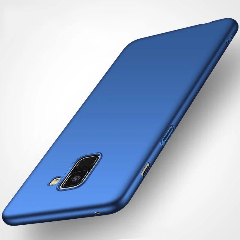 Жесткий чехол для Samsung Galaxy J6 2018 J8 жесткий матовый задней панели противоударный J4