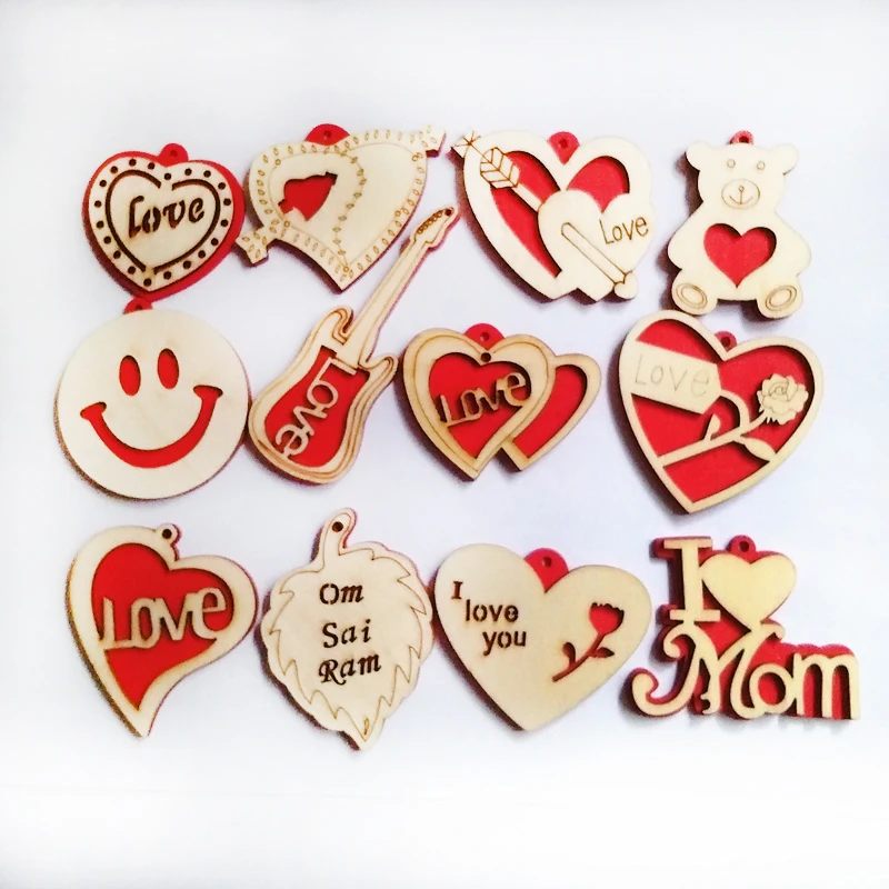12pcs/lot Laser engraving hollow out Double-deck Wood Pendant For Key Chains Necklace for Toy For Earring DIY Accessories 
12pcs/lot Laser engraving hollow out Double-deck Wood Pendant For Key Chains Necklace for Toy For Earring DIY Accessories