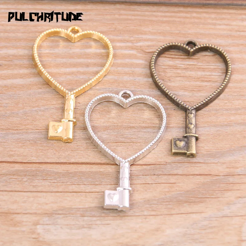 6pcs 25*42mm Three Color Alloy Jewelry Accessories Article For Heart Charm Hollow Glue Blank Pendant Tray Bezel
6pcs 25*42mm Three Color Alloy Jewelry Accessories Article For Heart Charm Hollow Glue Blank Pendant Tray Bezel