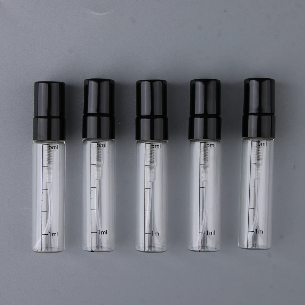 5Pcs 5mL Portable Travel Glass Spray Bottles Pump Fine Mist Atomizer for Perfume Cologne Splash Filling
5Pcs 5mL Portable Travel Glass Spray Bottles Pump Fine Mist Atomizer for Perfume Cologne Splash Filling