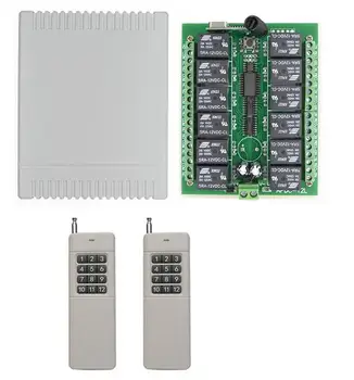 3000M DC 12V 24V 12 CH 12CH RF Wireless Remote Control Switch System, 1-2 X Transmitter + Receiver Control led light lamp
3000M DC 12V 24V 12 CH 12CH RF Wireless Remote Control Switch System, 1-2 X Transmitter + Receiver Control led light lamp