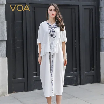 VOA 100% Silk Ladies Abaya Robe Dubai Moslim jurken Prayer Dress Muslim Oman jilbab femme musulmane Plus Size 5XL Jubah A10133
VOA 100% Silk Ladies Abaya Robe Dubai Moslim jurken Prayer Dress Muslim Oman jilbab femme musulmane Plus Size 5XL Jubah A10133
