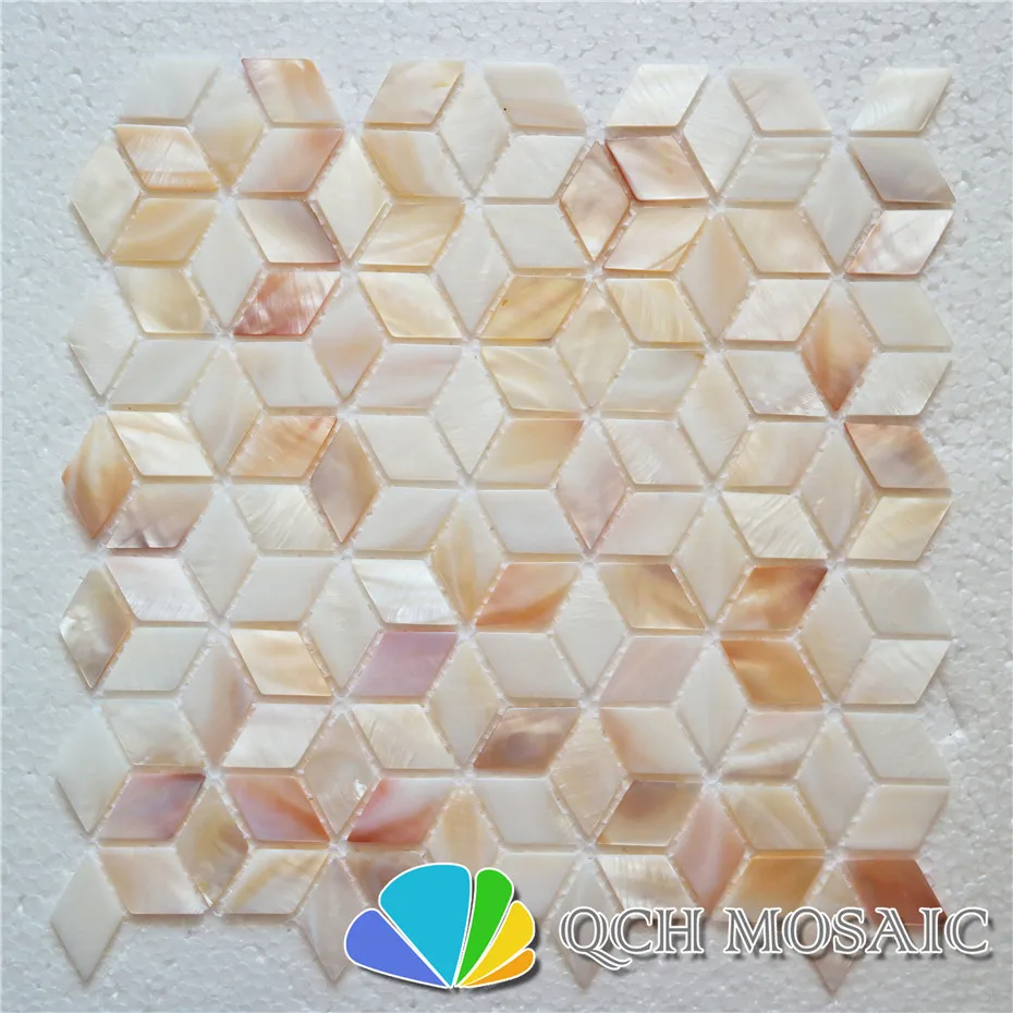 Freshwater shell mother of pearl mosaic tile for kitchen backsplash and bathroom wall tile 11 square feet/lot rhombus pattern
Freshwater shell mother of pearl mosaic tile for kitchen backsplash and bathroom wall tile 11 square feet/lot rhombus pattern