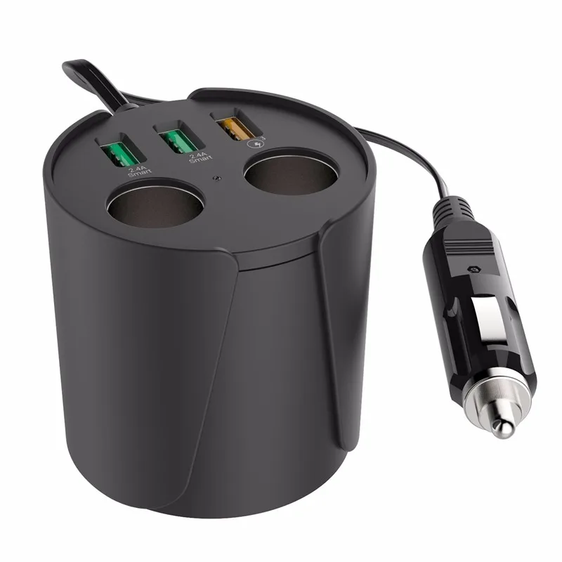 QC 3.0 USB Car-Charger with 2 Sockets Cigarette Lighter 3 Port Quick Charge 3.0 USB Car Charger For Smartphone Tablets
QC 3.0 USB Car-Charger with 2 Sockets Cigarette Lighter 3 Port Quick Charge 3.0 USB Car Charger For Smartphone Tablets