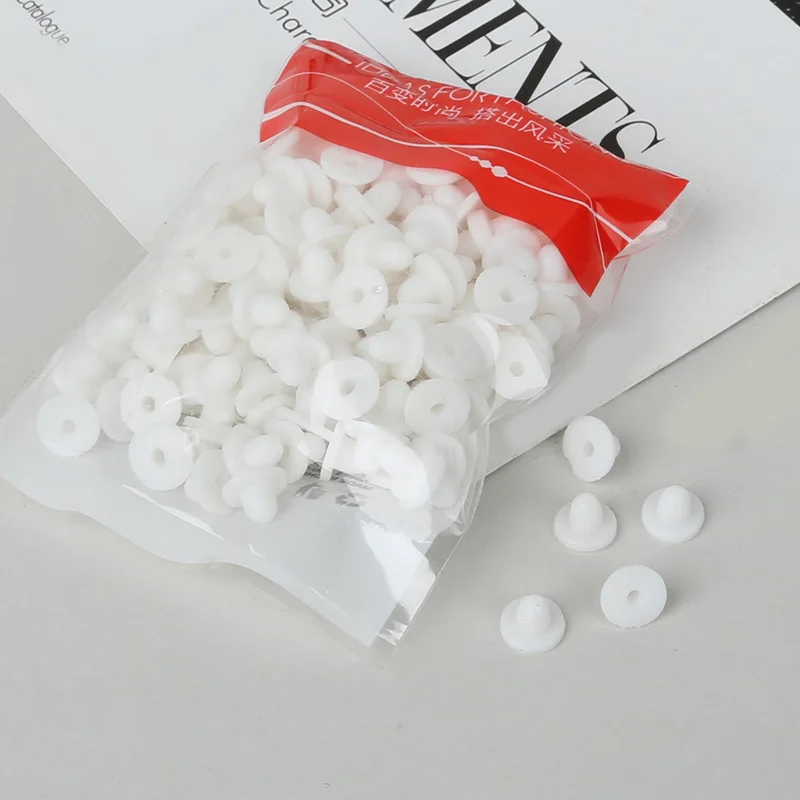 Earrings Jewelry Accessories Rubber Back Silicone Round Ear Plugging Blocked Plastic Earring Back Stoppers for DIY
Earrings Jewelry Accessories Rubber Back Silicone Round Ear Plugging Blocked Plastic Earring Back Stoppers for DIY