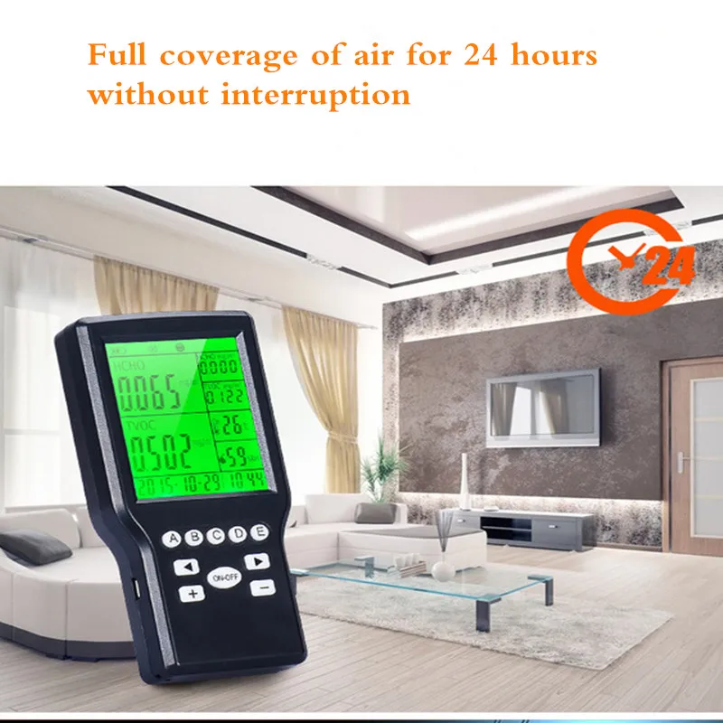 Indoor Air Quality Monitor Formaldehyde HCHO Benzene Humidity Temperature TVOC Tester Meter Detecter 5 in 1 Gas Tester
Indoor Air Quality Monitor Formaldehyde HCHO Benzene Humidity Temperature TVOC Tester Meter Detecter 5 in 1 Gas Tester