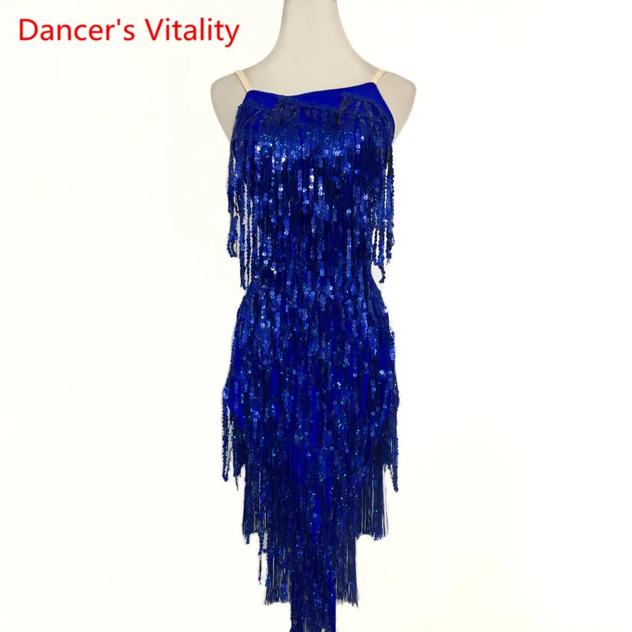 Custom made Latin Dance Dress Competition Clothes Sexy Sling Sequins Tassel Dresses Women Girls Latin Dance Performance Costume
Custom made Latin Dance Dress Competition Clothes Sexy Sling Sequins Tassel Dresses Women Girls Latin Dance Performance Costume