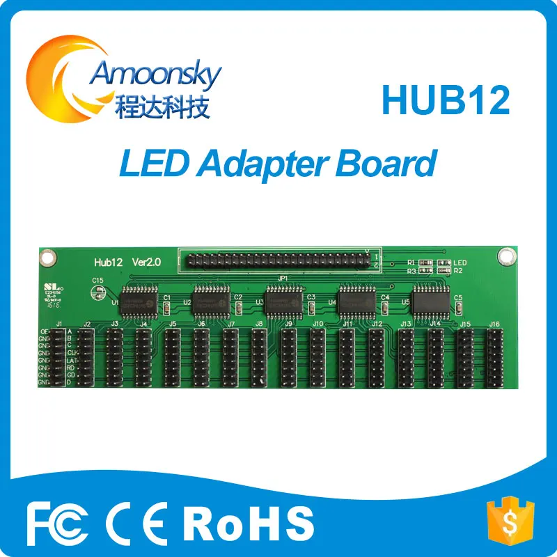 

Hub12A led control card conversion adapter support linsn novastar colorligt mooncell huidu more led control