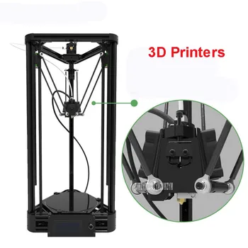 

100-240V 3d printer DIY injection version of delta parallel arm pulley version with warm bed and big power 360W 20-100mm/s