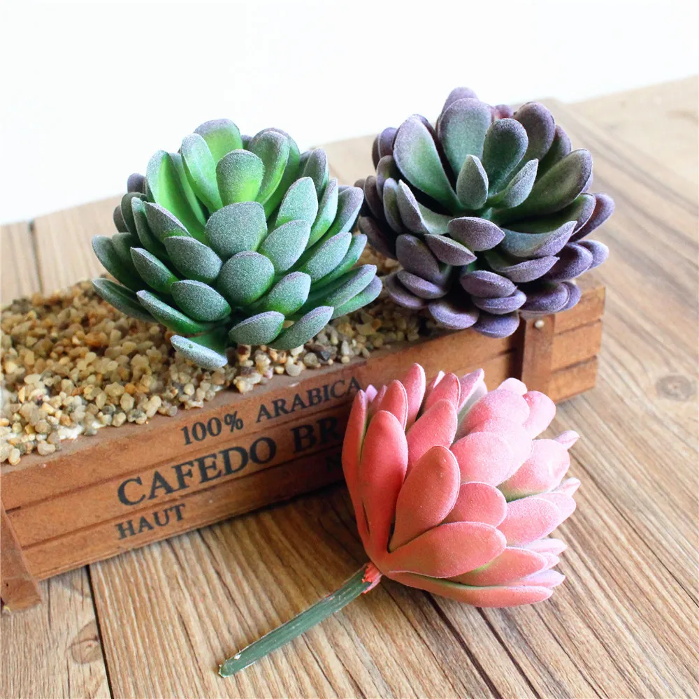 3 PCs Artificial plants DIY Vivid Succulent Creative Desk Display Simulation Succulents Flocking More Meat Lotus, creative DIY S
3 PCs Artificial plants DIY Vivid Succulent Creative Desk Display Simulation Succulents Flocking More Meat Lotus, creative DIY S
