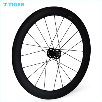 700C 23mm Width 60 mm Front 60mm Rear Fixed Gear Track Bike Carbon Wheels Single Speed Clincher bicycle 32-32 holes Wheelset
700C 23mm Width 60 mm Front 60mm Rear Fixed Gear Track Bike Carbon Wheels Single Speed Clincher bicycle 32-32 holes Wheelset