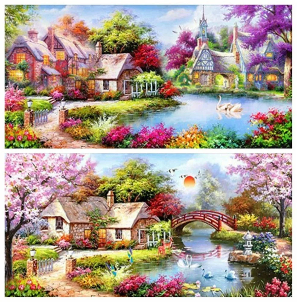 HUACAN DIY Diamond Mosaic Scenic Spring Handmade Diamond Painting Full Square/Round 5D Diamond Embroidery Picture Rhinestone
HUACAN DIY Diamond Mosaic Scenic Spring Handmade Diamond Painting Full Square/Round 5D Diamond Embroidery Picture Rhinestone