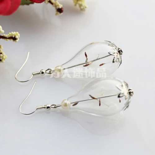2 pair 22x13MM Tear Drop Glass Bubble Dandelion earrings Glass Globes Earring Wish earrings Botanical jewelry
2 pair 22x13MM Tear Drop Glass Bubble Dandelion earrings Glass Globes Earring Wish earrings Botanical jewelry