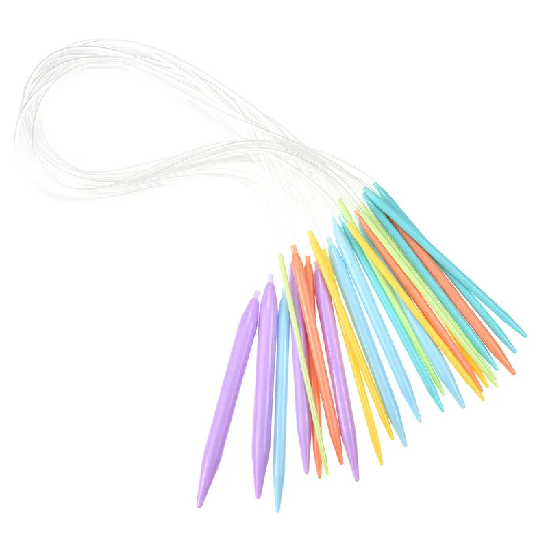 New 12 Sizes 80cm Knitting Needles 3.5mm-12mm Circular Knitting Needles For Women Yarn Weave Craft Tools (6)