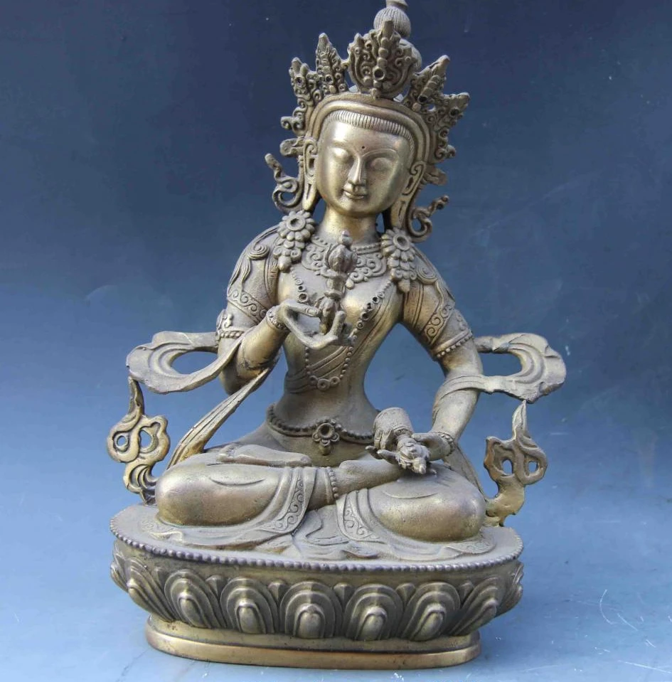 9 медный латунный зеленый Tara Vajradhara Vajrasattva Guan Yin Kwan-yin статуя Будды
9 медный латунный зеленый Tara Vajradhara Vajrasattva Guan Yin Kwan-yin статуя Будды