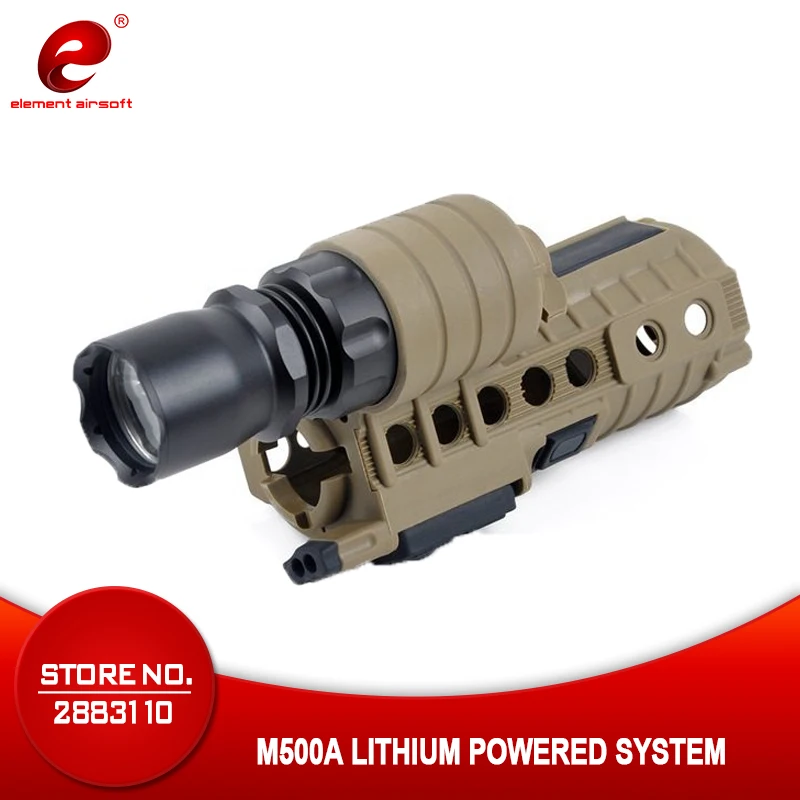 Element Airsoft M500A Tactical Weapon Light With M4 Handguard Lithium Powered System EX203
Element Airsoft M500A Tactical Weapon Light With M4 Handguard Lithium Powered System EX203