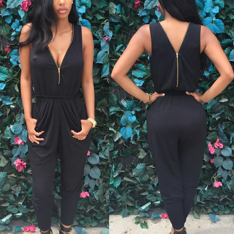 Women Ladies Clubwear Summer Jumpsuit Playsuit Bodycon Party V Neck Romper Jumpsuits Zipper
Women Ladies Clubwear Summer Jumpsuit Playsuit Bodycon Party V Neck Romper Jumpsuits Zipper