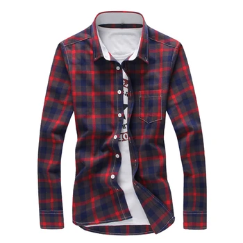 Men's Long Sleeve Plaid Shirts S M XL 4XL 5XL Blue Red Green Fashion Business Popular Man Shirt Selection Comfortable Clothing
Men's Long Sleeve Plaid Shirts S M XL 4XL 5XL Blue Red Green Fashion Business Popular Man Shirt Selection Comfortable Clothing