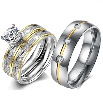 2019 New Crystal Stainless Steel Engagement Rings Couple Luxury Cubic Zirconia Ring for Women Wedding Bands Godly Jewels
2019 New Crystal Stainless Steel Engagement Rings Couple Luxury Cubic Zirconia Ring for Women Wedding Bands Godly Jewels