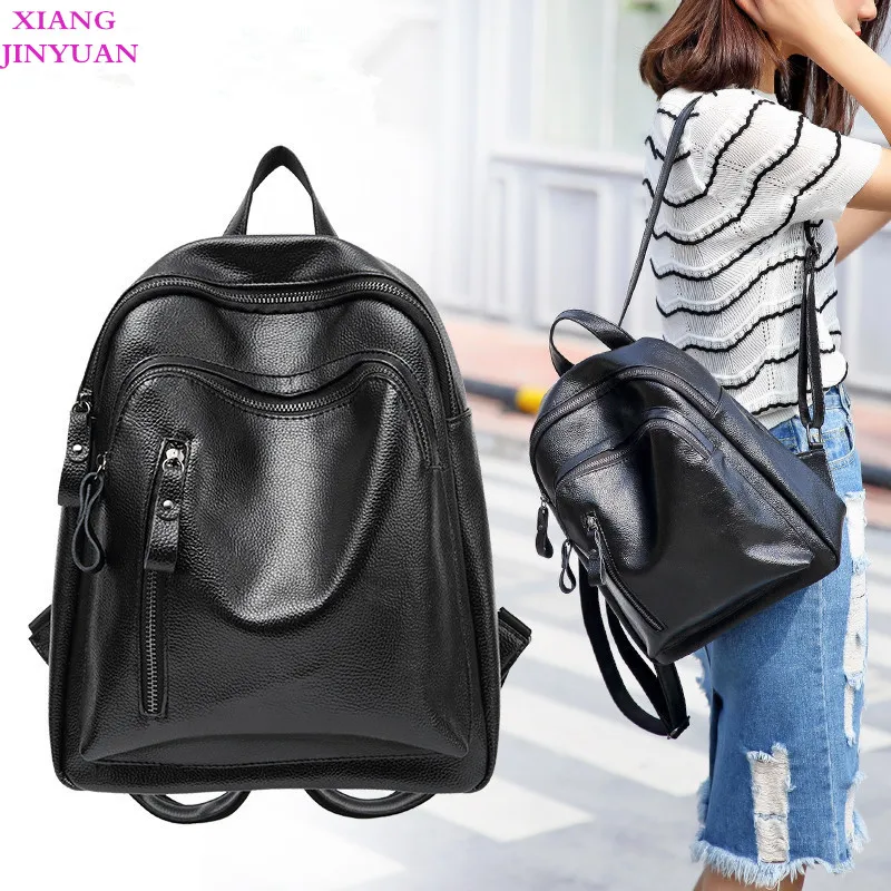 Women 2018 Fall Winter Mochilas Femininas Kpop PU Leater School Bags Hot-selling Ladies Backpack Fashion Simple Black Swisswin
Women 2018 Fall Winter Mochilas Femininas Kpop PU Leater School Bags Hot-selling Ladies Backpack Fashion Simple Black Swisswin