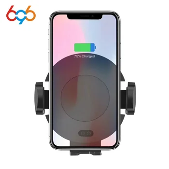 696 C11 Automatic Infrared Sensor Car Wireless Charger For iPhone X 8 Plus Car Air Vent Holder For Samsung S9 Double Induction
696 C11 Automatic Infrared Sensor Car Wireless Charger For iPhone X 8 Plus Car Air Vent Holder For Samsung S9 Double Induction