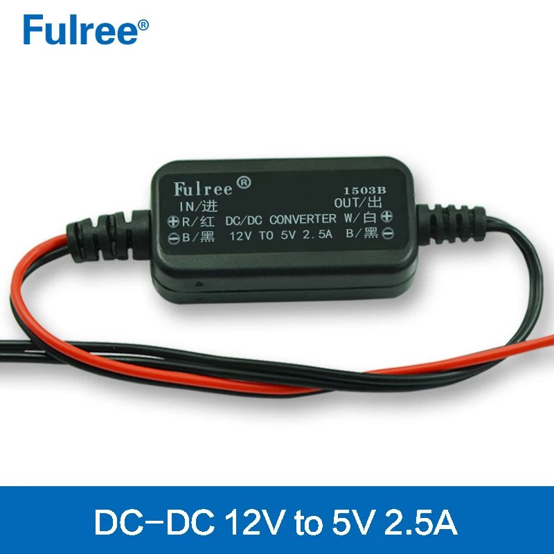 Super Slim DC-DC Car Power Converter 12V to 5V 2A 1A Step Down Modified Supply Module for DVR Driving Camera Recorder
Super Slim DC-DC Car Power Converter 12V to 5V 2A 1A Step Down Modified Supply Module for DVR Driving Camera Recorder