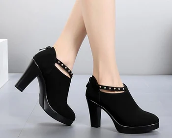 New Scrub hunky Heel Women Shoes Open Mouth With The Behind Zip big Size Work Ladies Shoes Nice Look Have The Rivet All Season
New Scrub hunky Heel Women Shoes Open Mouth With The Behind Zip big Size Work Ladies Shoes Nice Look Have The Rivet All Season