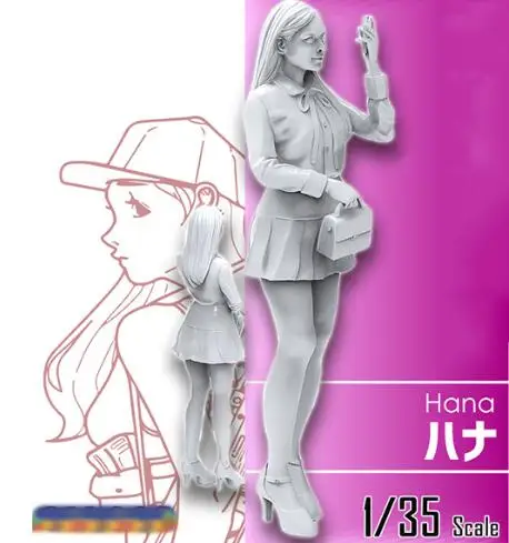 Unassambled 1/35 modern girl hana-- stand summer Resin figure miniature model kits Unpainted
Unassambled 1/35 modern girl hana-- stand summer Resin figure miniature model kits Unpainted