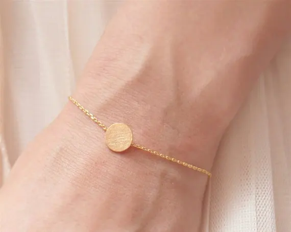 10PCS Brushed Round Circle Bracelet Tiny Disk Coin Bracelet Simple Geometric Minimalist Disc Dot Pie Bracelets for Women
10PCS Brushed Round Circle Bracelet Tiny Disk Coin Bracelet Simple Geometric Minimalist Disc Dot Pie Bracelets for Women