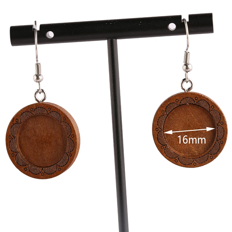 onwear 5pairs fit 16mm cabochon wood earring base settings wooden blank bezel for drop earrings making diy ear hooks findings
onwear 5pairs fit 16mm cabochon wood earring base settings wooden blank bezel for drop earrings making diy ear hooks findings
