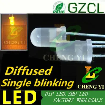 585-595nm single blinking diffused led yellow 5mm round emitting diode 1.5Hz auto-flash leds 3.0-3.5V
585-595nm single blinking diffused led yellow 5mm round emitting diode 1.5Hz auto-flash leds 3.0-3.5V