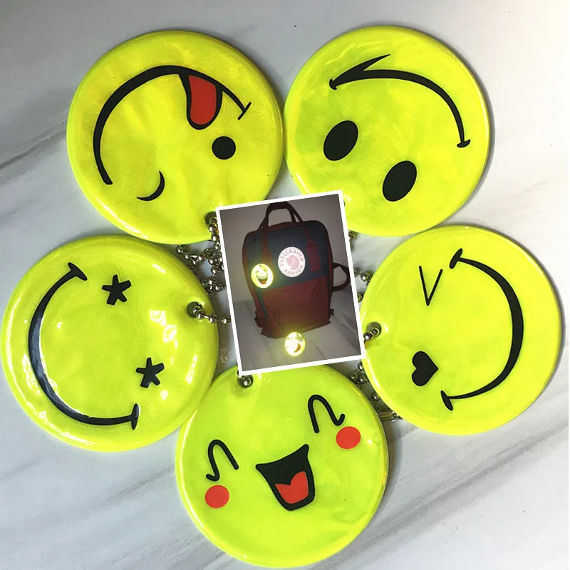 NEW 5pcs expression smile reflective pendant Key chain Bag accessories improves night visibility.safe use,free shipping,
NEW 5pcs expression smile reflective pendant Key chain Bag accessories improves night visibility.safe use,free shipping,