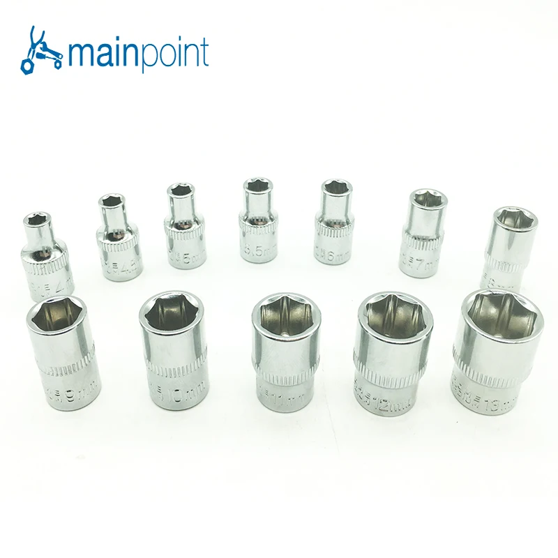 Mainpoint Hot Sale 12pcs Metric Hexagon Nut Driver Socket Adapter 1/4" Socket Set 4 mm -13 mm Power Tool Accessories
Mainpoint Hot Sale 12pcs Metric Hexagon Nut Driver Socket Adapter 1/4" Socket Set 4 mm -13 mm Power Tool Accessories