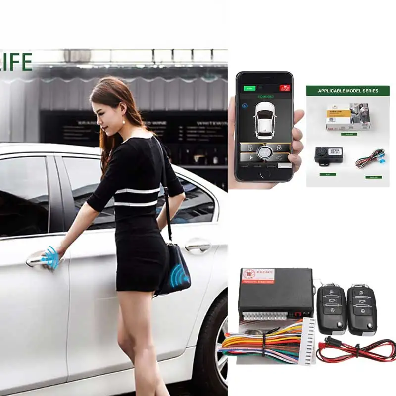 Keyless Entry Central Locking Push Button Ignition Door Lock Car Alarm SmartPhonePKE Control Car Alarm System For Diesel Ford
Keyless Entry Central Locking Push Button Ignition Door Lock Car Alarm SmartPhonePKE Control Car Alarm System For Diesel Ford