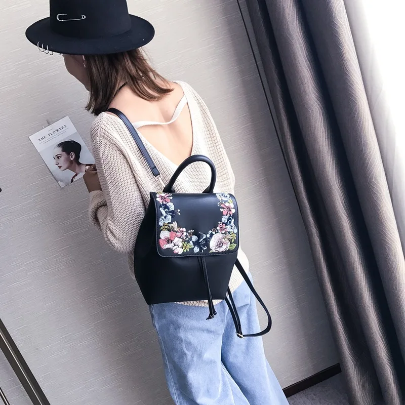 Miyahouse Luxury Floral Embroidery Design Small Backpack For Female High Quality PU Leather Mini Drawstring Bag Lady
Miyahouse Luxury Floral Embroidery Design Small Backpack For Female High Quality PU Leather Mini Drawstring Bag Lady