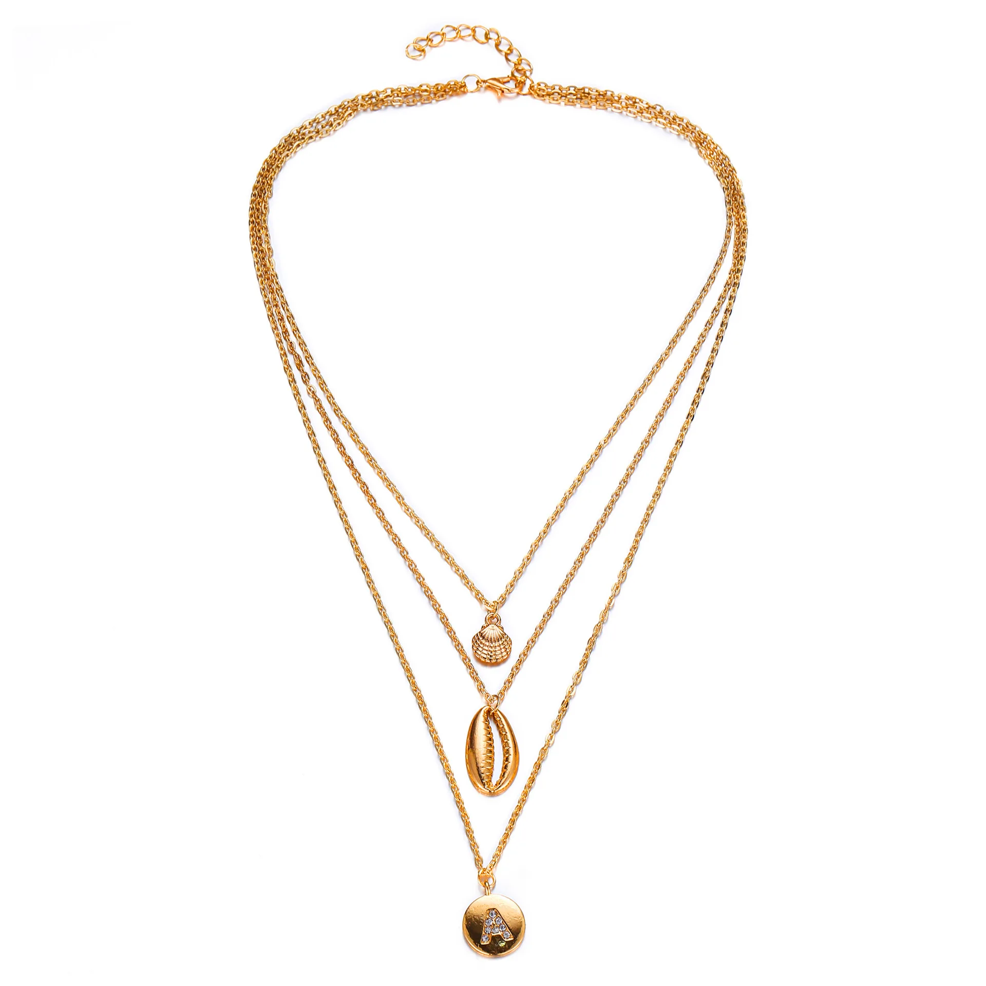Bohemain Gold Color Chain Necklace for Women Geometric Crystal Shell Round Pendant Layered Necklace Jewelry Statement
Bohemain Gold Color Chain Necklace for Women Geometric Crystal Shell Round Pendant Layered Necklace Jewelry Statement