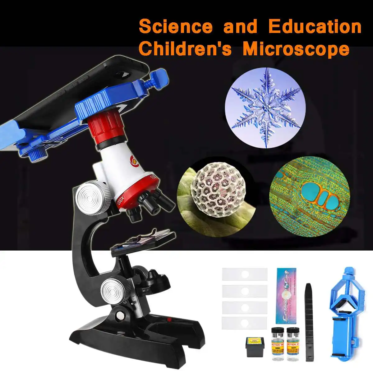 Microscope Kit Lab LED 100X 400X 1200X Home School Science Educational Toy Gift Refined Biological Microscope For Kids Child
Microscope Kit Lab LED 100X 400X 1200X Home School Science Educational Toy Gift Refined Biological Microscope For Kids Child