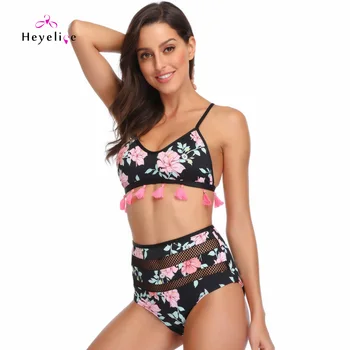 New Hipster Swimwear Women Printing High Waist Bikinis Swimsuits With Tassles Sexy Beach Swim Bathing Suits High Waisted Bikinis
New Hipster Swimwear Women Printing High Waist Bikinis Swimsuits With Tassles Sexy Beach Swim Bathing Suits High Waisted Bikinis