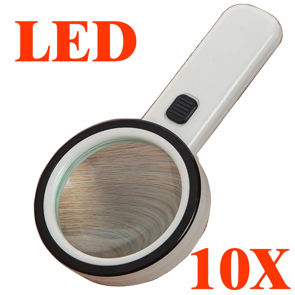 magnifier magnifying glass with led lights 10X magnified for Old man reading helping hand repair third hand soldering
magnifier magnifying glass with led lights 10X magnified for Old man reading helping hand repair third hand soldering