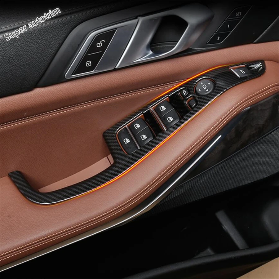 Inner Door Armrest Window Lift Button Cover Trim Accessories Interior Fit For BMW X5 G05 2019 - 2021 ABS Carbon Fiber Look
Inner Door Armrest Window Lift Button Cover Trim Accessories Interior Fit For BMW X5 G05 2019 - 2021 ABS Carbon Fiber Look
