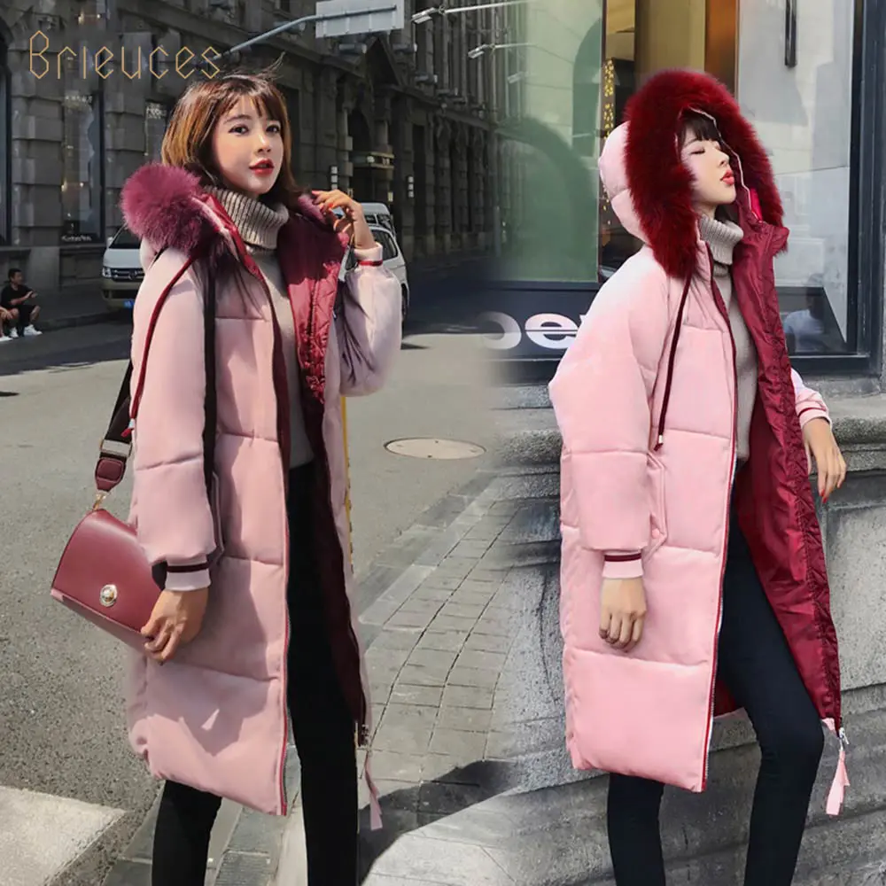 Winter Hooded Velve Parka Womens Thickening Outerwear Slim Down Cotton Coat Female 2019 New Long Fur Collar Winter Jacket Women
Winter Hooded Velve Parka Womens Thickening Outerwear Slim Down Cotton Coat Female 2019 New Long Fur Collar Winter Jacket Women