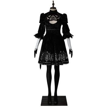 NieR Automata 2B Dress Cosplay Costume YoRHa No 2 Type B Cosplay Outfit Women Dress 2017 Game Halloween Party Ball Custom Made
NieR Automata 2B Dress Cosplay Costume YoRHa No 2 Type B Cosplay Outfit Women Dress 2017 Game Halloween Party Ball Custom Made
