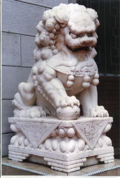 Chinese carved stone Lion sculpture Chinese style gate guardian lions statues entrance stone decor
Chinese carved stone Lion sculpture Chinese style gate guardian lions statues entrance stone decor