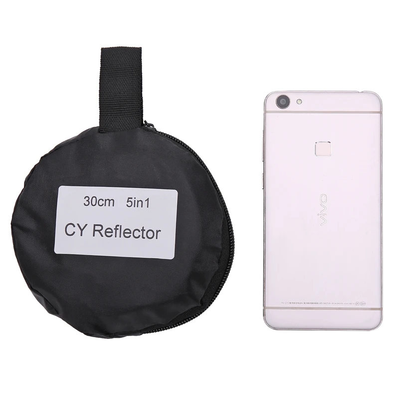 CY 30cm 11.8'' 5 in 1 profession Portable Collapsible Mini Round Photography Reflector for outdoor photo studio Portrait shoot
CY 30cm 11.8'' 5 in 1 profession Portable Collapsible Mini Round Photography Reflector for outdoor photo studio Portrait shoot
